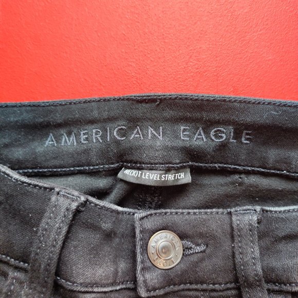 American Eagle ne(x)t level stretch black jegging women's size 4 - Picture 3 of 8